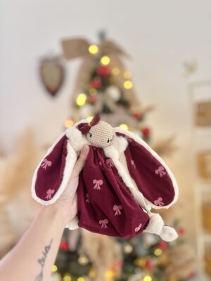 Lucienne velours cotelé bordeaux