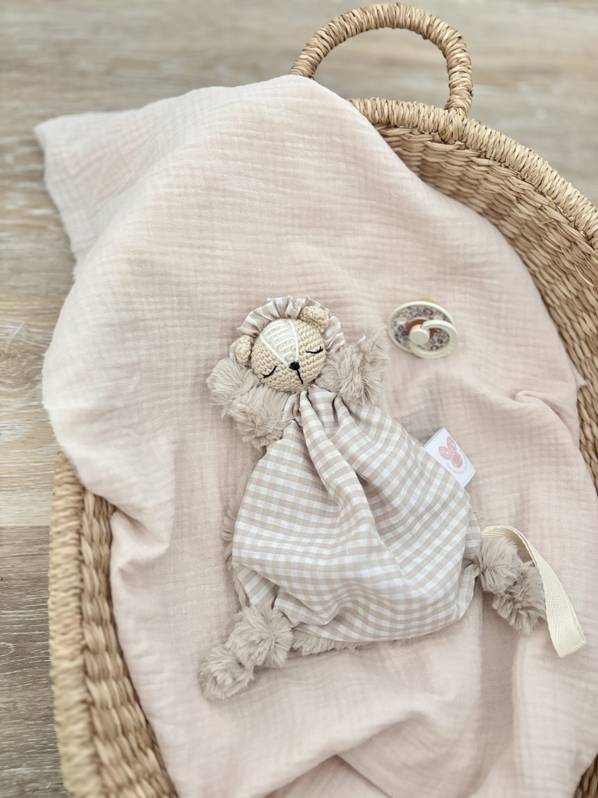 Léo vichy beige four. sable