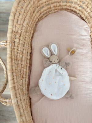 Lucien coeurs dorés fourrure beige petites oreilles (es)