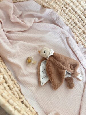 Olga fleurie Anna fourrure marron (es)