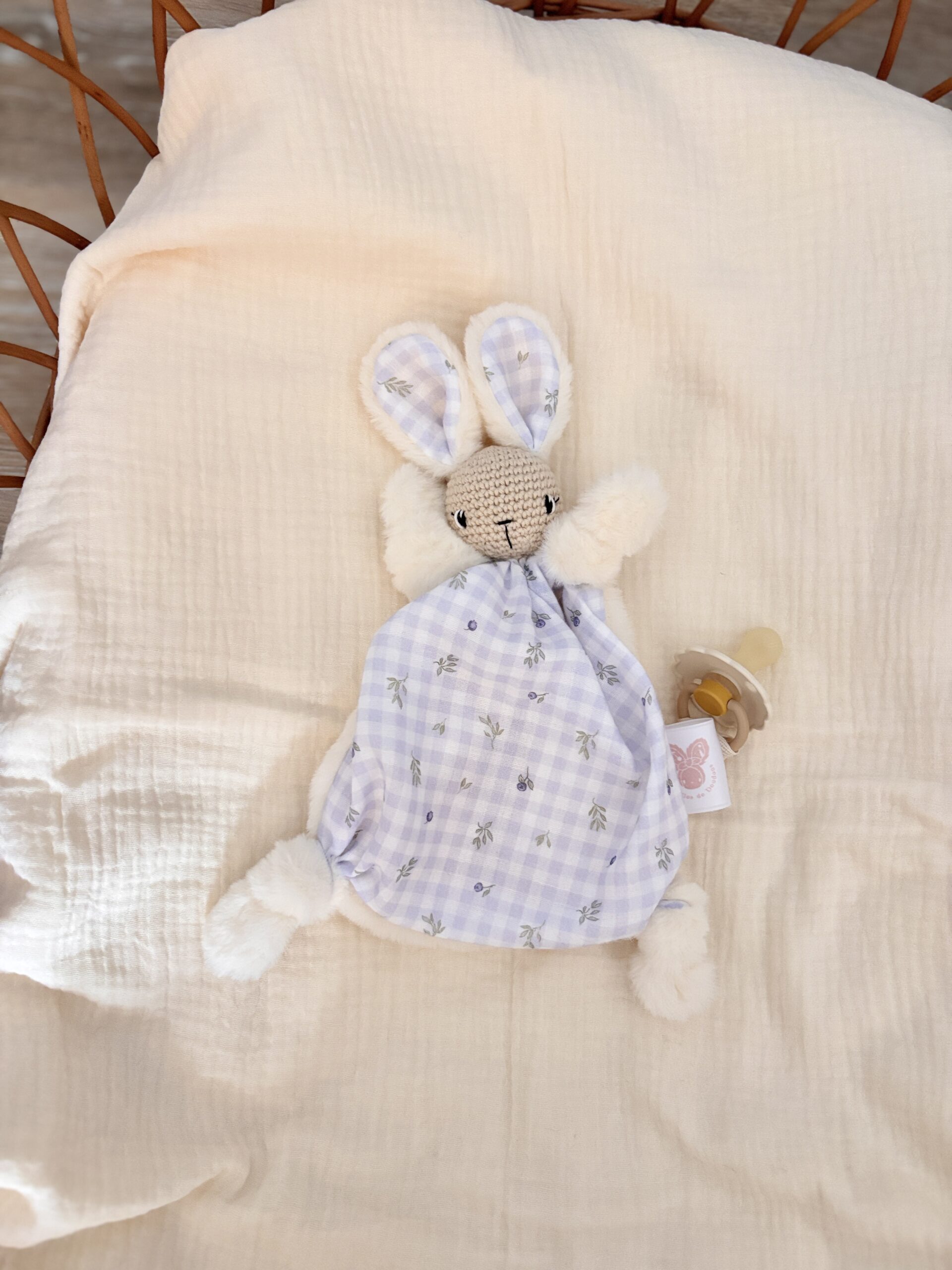 Louis vichy bleu ciel et baies